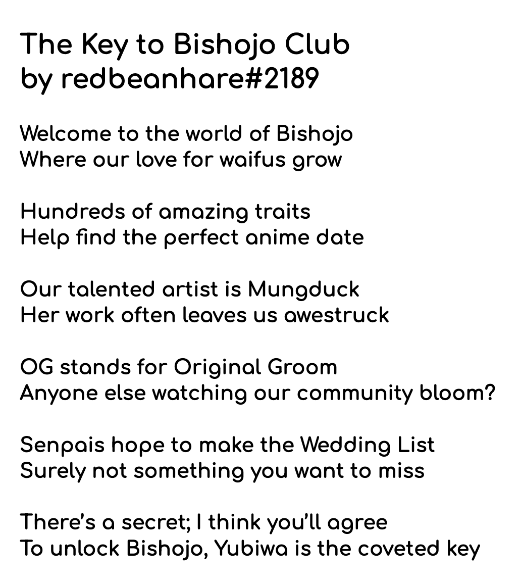 redbeanhare's tweet photo. My submission for the @BishojoClub #FreeFormContest.

My IRL version of the ecosystem's key, accompanied with a poem. https://t.co/NmNfElw9Sw