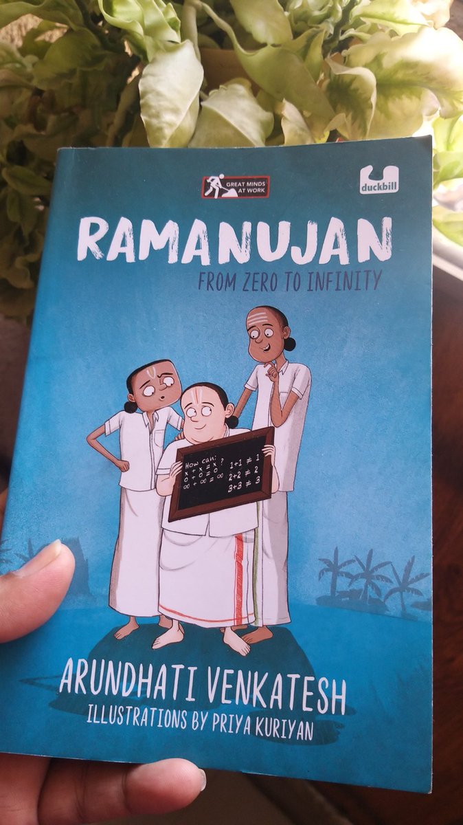 GunjanGUpadhyay's tweet photo. A comical childhood tale of the man who gave Mathematics its infinite series!
Book 12: Ramanujan: From Zero To Infinity
review- https://t.co/MzmSq2gRl5
- #BrunchBookChallenge @HTBrunch
- #TBRChallenge @blogchatter
- #GRReadingChallenge @goodreads https://t.co/yKZwhrzzly