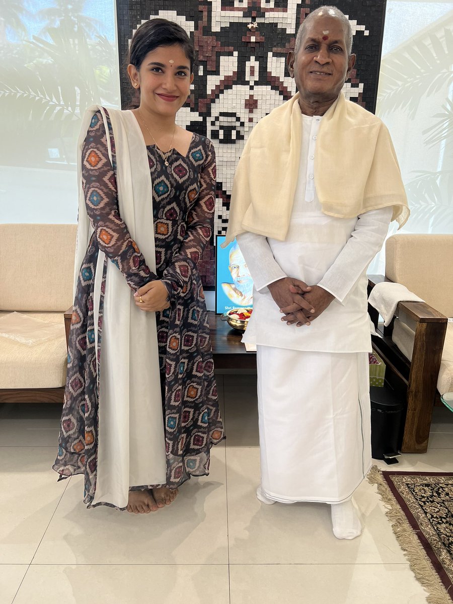 Got to meet and sing in front of The legend Ilaiyaraaja sir today ♥️🙏🏻 Feeling so blessed and grateful 🥹♥️🙏🏻