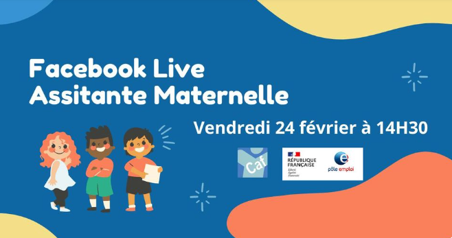 DuchampMichel1's tweet photo. #AvecPoleEmploi Romans &amp; ls agences de la Drôme 
En partenariat avec la CAF 
📆24/02 à 14h30 Facebook Live avec 2 professionnelles du secteur pour vous présenter le métier d'Assistante Maternelle &amp; pouvoir échanger en direct🎙️
👉Inscription via Mes Evènements Emplois  
@DTPE2607 https://t.co/xnlr0evaAj