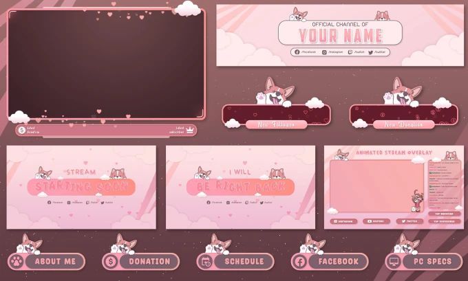 Have you picked up my stream overlay yet? What's stopping you? Check my bio for the link!
#twitchstreamer #twitchTV #twitchoverlay #streamer #mascotlogo #mascot #logo #art #illustration #cartoon #graphicdesign #branding #sportbranding #logosport #logoesport #logogaming #logotoons