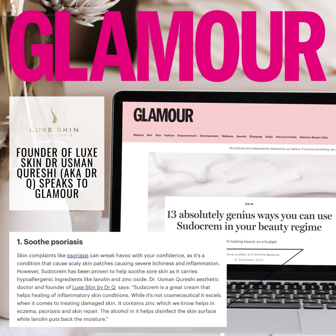 Sudocrem skincare regime hacks 👀

𝐍𝐞𝐰 𝐩𝐫𝐞𝐬𝐬 𝐜𝐨𝐯𝐞𝐫𝐚𝐠𝐞 𝐬𝐞𝐜𝐮𝐫𝐞𝐝: for our client Dr Q, founder of Luxe Skin 🆕 Dr Q speaks to @GlamourMagUK on effective ways we can incorporate #Sudocrem into our #skincareroutines!👨‍⚕️

Read more ➡️ glamourmagazine.co.uk/article/sudocr…