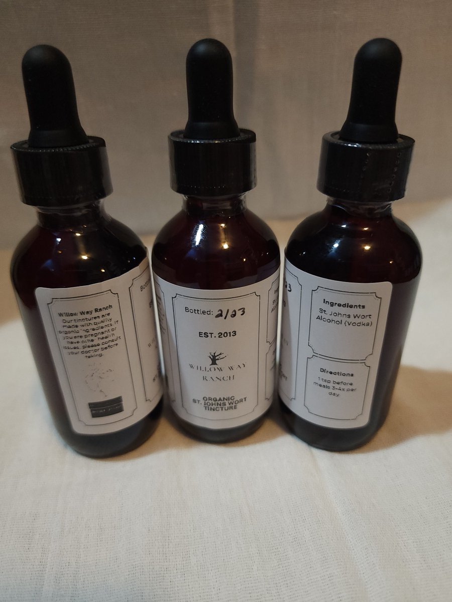 Willowwayranch's tweet photo. Excited to share the latest addition to my #etsy shop: Herbal Organic St. John's Wort Tincture, 2 Fl. Oz., Hypericum Perforatum, Support for Restless Sleep and Anxiety https://t.co/yzYsSRzSqY #stjohnswortsyrup #herbaltincture #herbalsyrup #herbalextract #organictinctur https://t.co/UDVHAzQM4Q