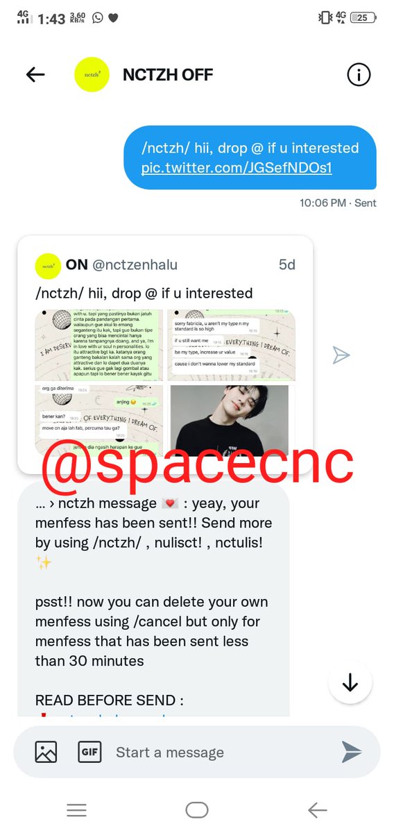spacecnc's tweet photo. @nctzenhalu akuuu ke-unfol😢😢 https://t.co/QkbyNbTdS7