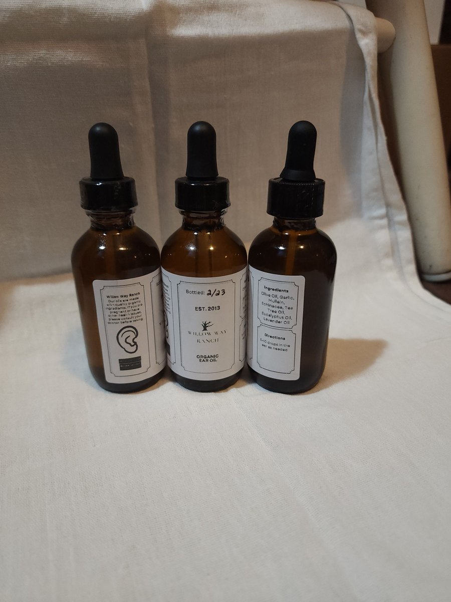 Willowwayranch's tweet photo. Excited to share the latest addition to my #etsy shop: Herbal Organic Ear Oil Blend, 2 Fl. Oz., Support for ear health https://t.co/0bpPxAw2dv #earoil #herbaloil #herbalblend #earhealth #earsupport #earaches #earpain #organicoil #organicblend https://t.co/gcZUBgahsQ