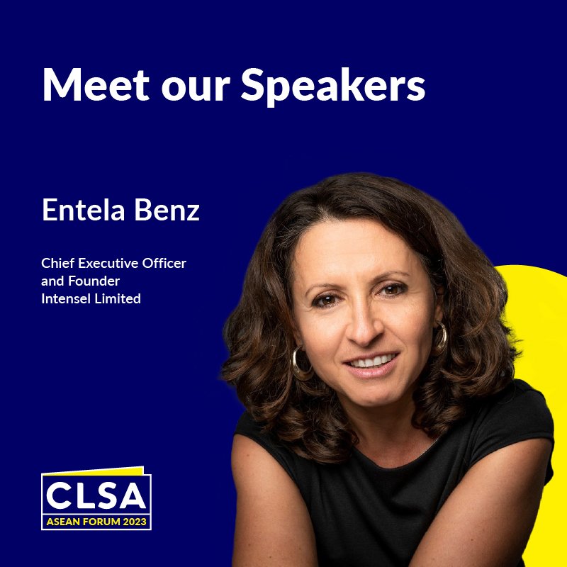 citicsintl's tweet photo. We look forward to welcoming Entela Benz, CEO and Founder of Intensel, to our 19th CITIC CLSA Asean Forum in March, where she will discuss financial risks relating to extreme weather and climate change #CLSA #CITICCLSAForums #CLSAAseanForum https://t.co/q8TTGhwbU5