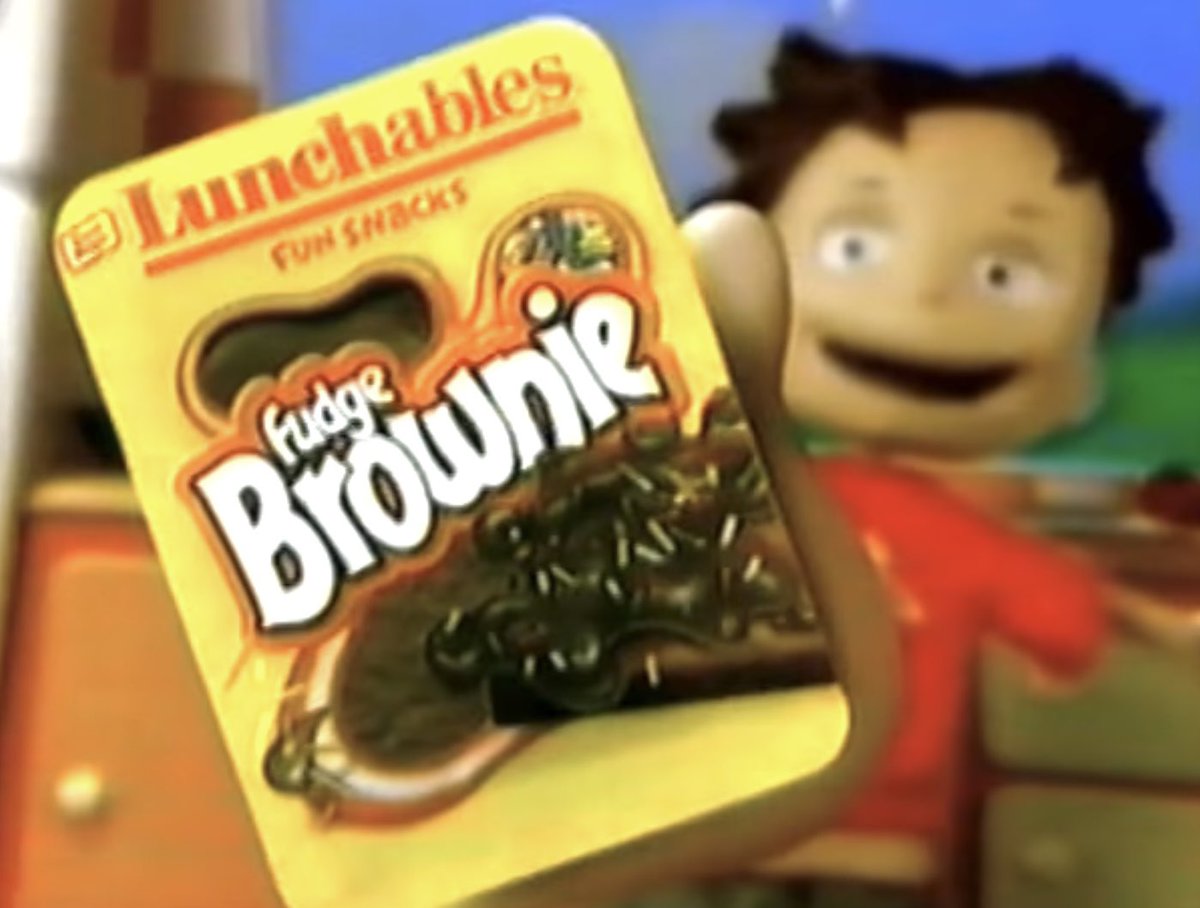 RetroNewsNow on Twitter "Lunchables Fudge Brownie (2001)"