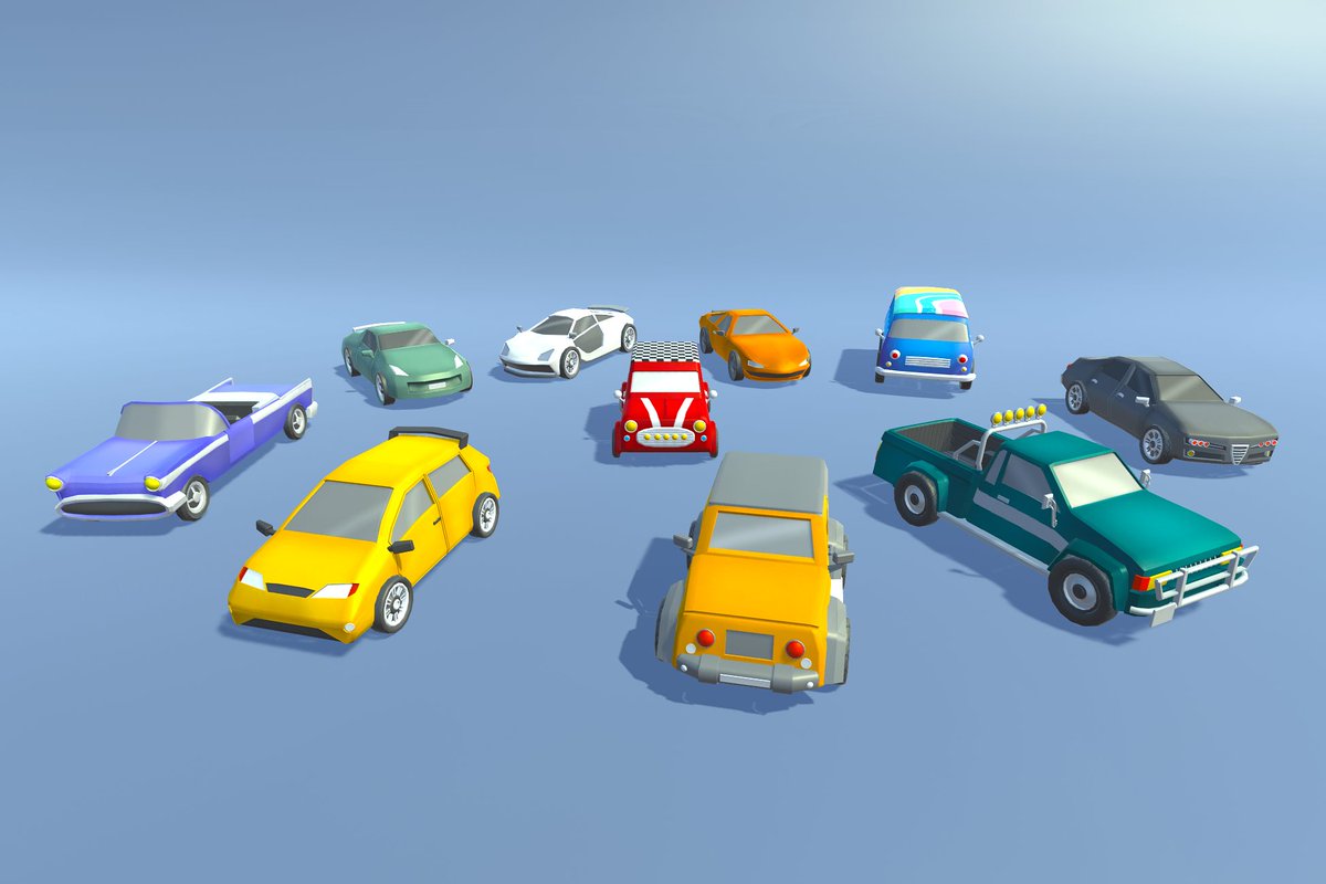 makemake_store's tweet photo. Stylized Low Poly Vehicles Cars Pack is ready with %50 LAUNCH DISCOUNT
***New Asset Release Alert in 
@AssetStore
 
https://t.co/07D2mJk25h

#unitygames #gamedevelopment #indiegamedeveloper #lowpoly #gamedev #gameasset #gameprop  #CGModel https://t.co/B9O9ayq95P