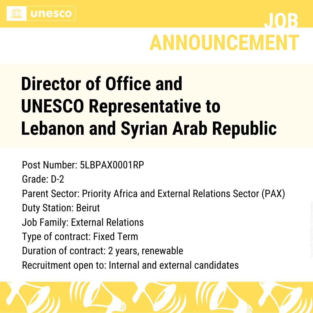 UNESCO Bangkok 🏛️ Education Sciences Culture on Twitter "📢 Job
