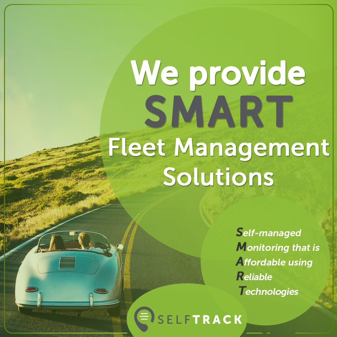 Our Vision which drives our actions and interactions are: To provide S-M-A-R-T Fleet Management Solutions World-wide! S-M-A-R-T Stands for Self-managed Monitoring that is Affordable using Reliable Technologies. Contact us on 012 460 1495 or WhatsApp 071 604 6133. #Selftrack