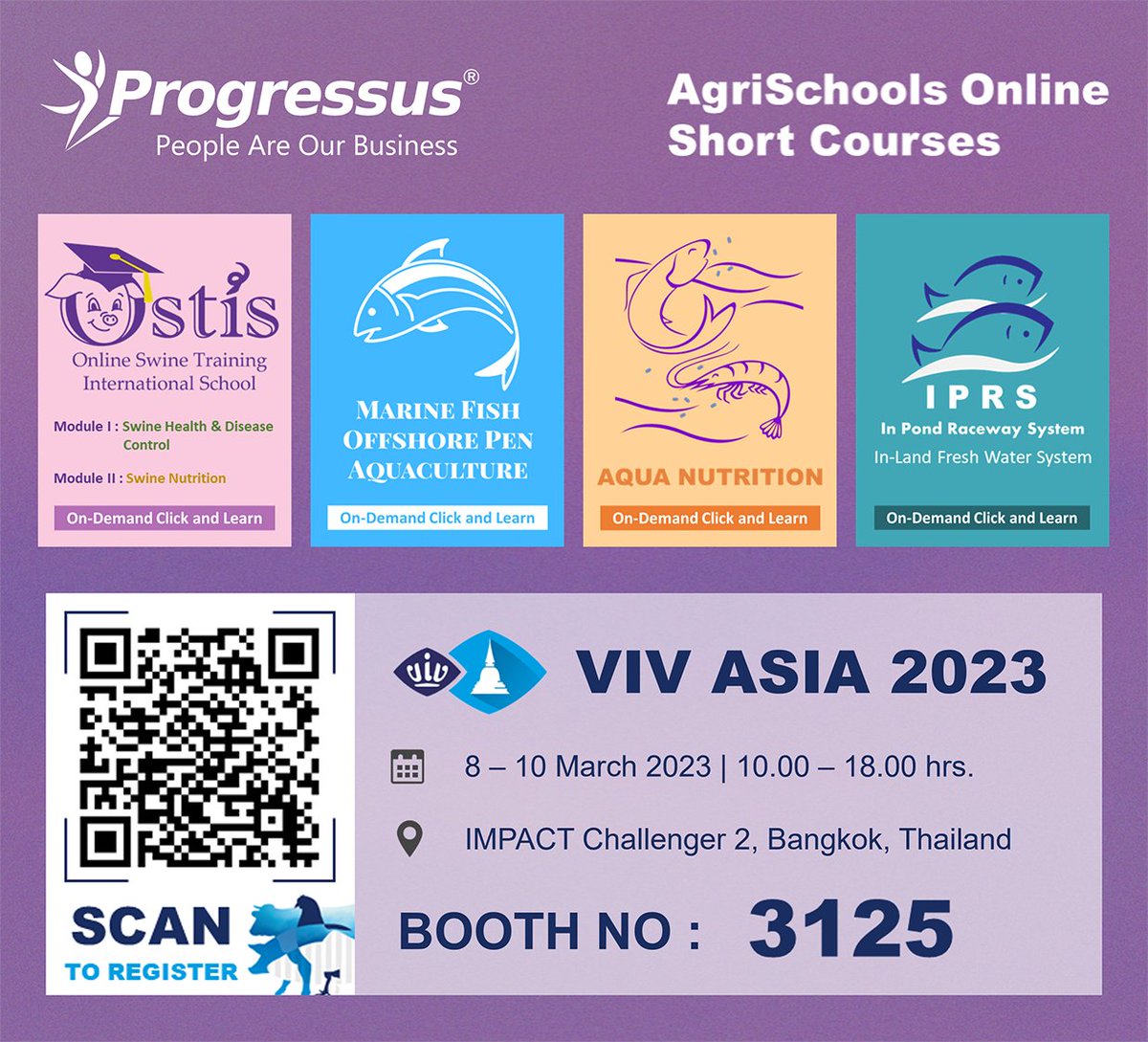 ProgressusAsia's tweet photo. Come visit us on 8 - 10 march 2023 | 10:00 - 18:00 hrs. at VIV Asia 2023 Booth No. 3125, IMPACT Challenger Hall 2, Bangkok, Thailand
.
Register now: https://t.co/UjPtjUGPPN
.
See you at VIV Asia 2023
#vivasia #progressus #agrischools https://t.co/R6NflSdJyP