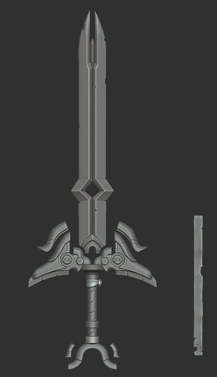 danglebob's tweet image. Wippy Wip on the the awesome Rainbow sword by @GuillaumeDelba1 #gameart #3dart