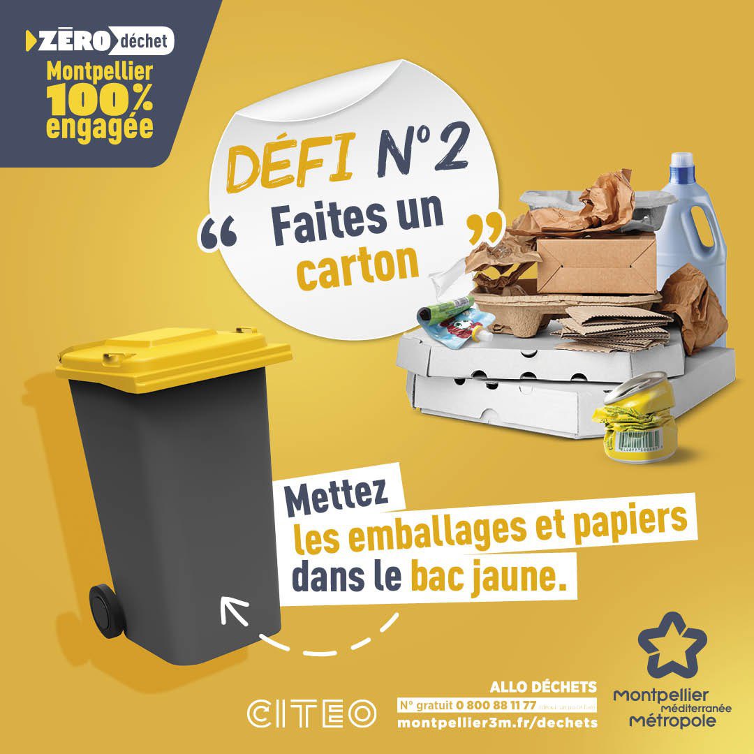 MoynierJ's tweet photo. #plusdetri
🧴📰 Pots, sachets, capsules de café, papiers, magazines, aérosols, briques alimentaires, cartons…
🗑️ TOUS LES EMBALLAGES vont dans la poubelle jaune !
♻️ En savoir plus 👉 https://t.co/qAaHSDyjD6 https://t.co/acVJe1rny4