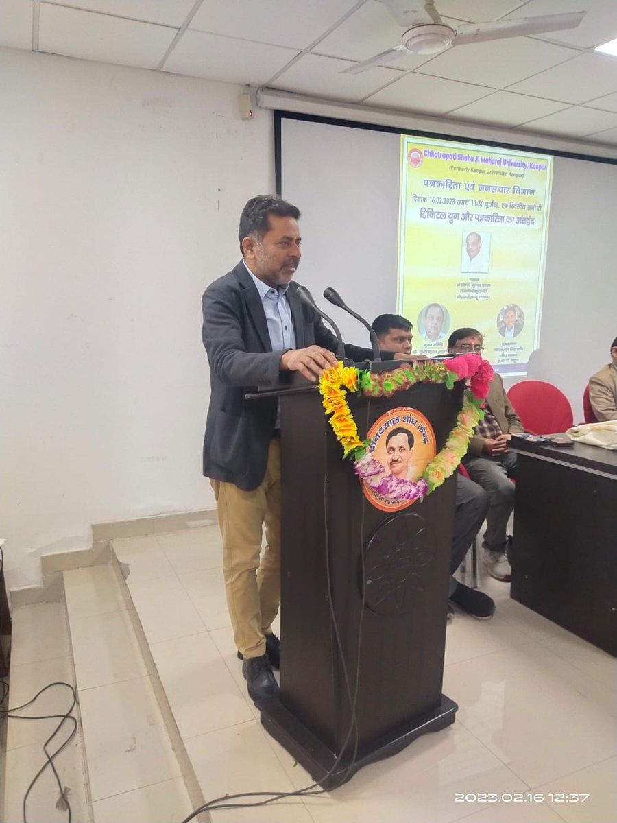 T2610Aparna's tweet photo. #digitalmedia
#CSJM_University
Senior journalist of ABP news
Vichitra Mani Singh Rathore https://t.co/3ANRPHUUZM