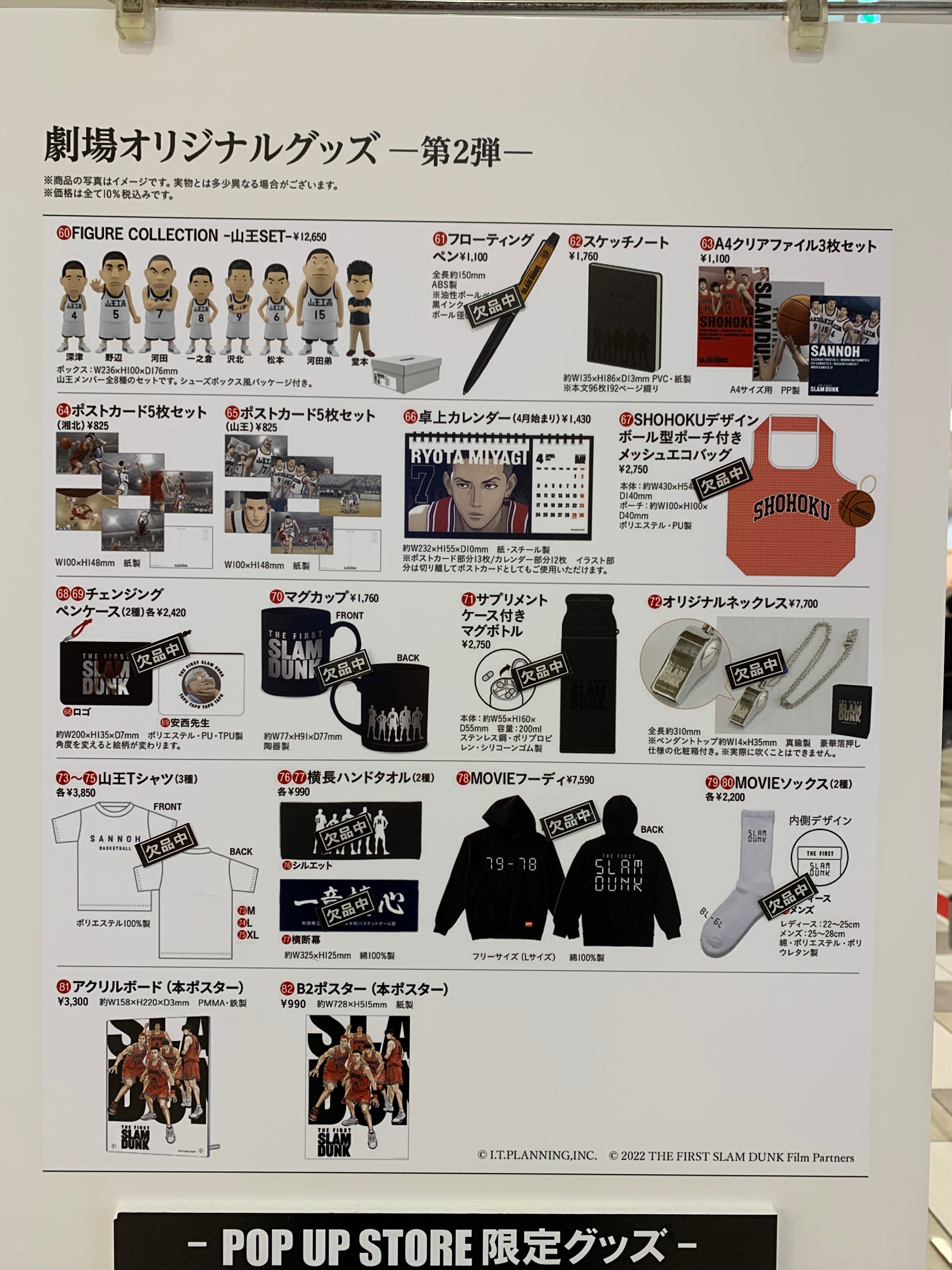 新品 5種類 映画スラムダンク マット 缶バッジ 流川楓 宮城