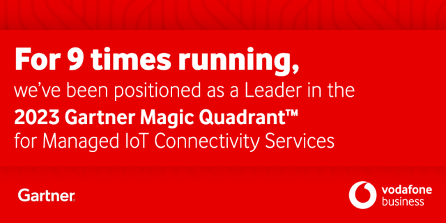 Did you hear? Gartner has recognised Vodafone as a Leader in the 2023 Gartner® Magic Quadrant™ for Managed IoT Connectivity Services, Worldwide. See why at: #MagicQuadrant <a href="/VodafoneIoT/">Vodafone Business IoT</a> bit.ly/40YPjS0
