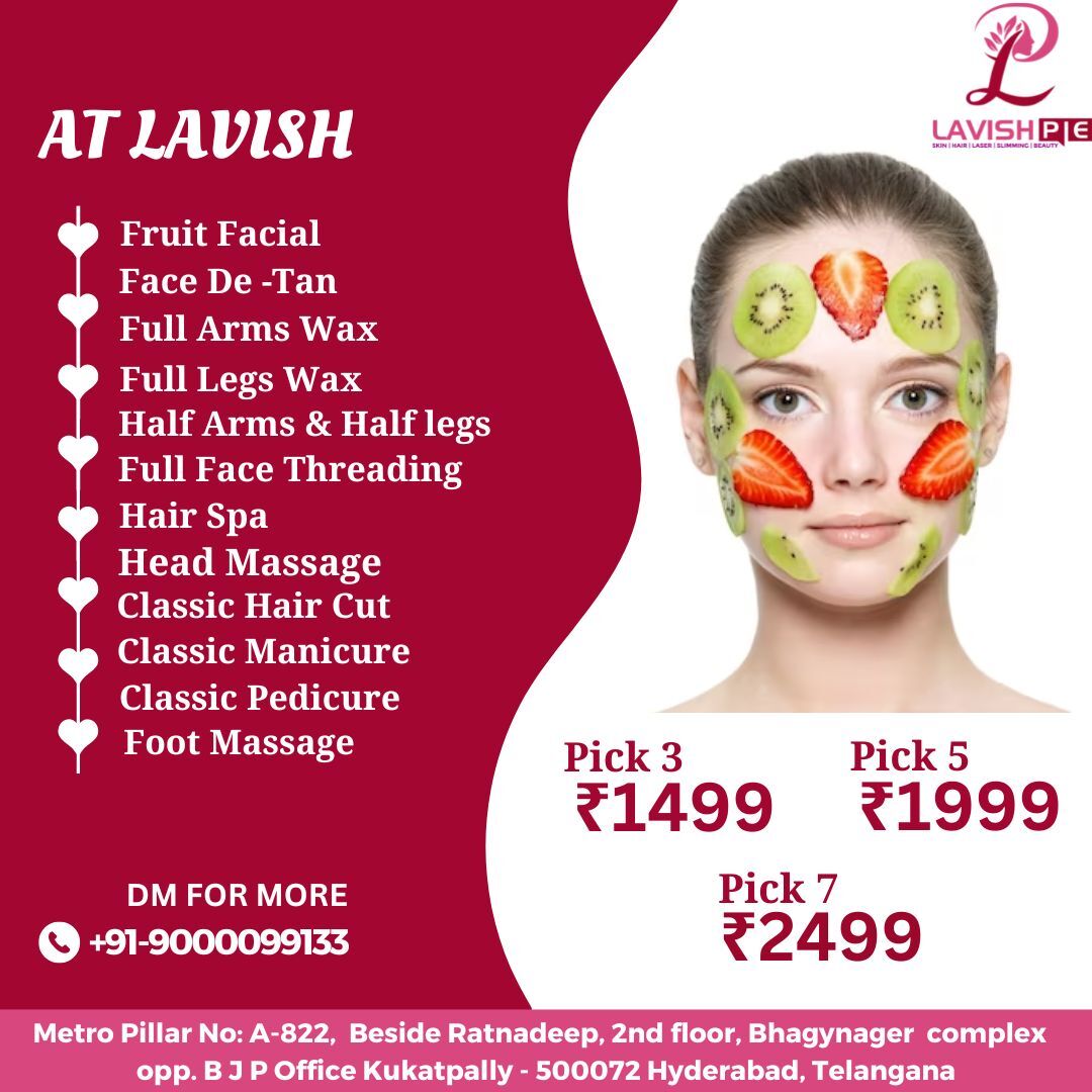 TheLavish14's tweet image. AT LAVISH
valentine offer
OFFER VALID TILL WEEKEND
Book now
Bumper Offer
0%
No Cost
EMI Available
 9000099133
#halfarmshalflegs
#fullfacethreading
#classichaircut
#classicmanicure
#classicpedicure
#hairspa
#footmassage
#facedetan
#fullarmswax
#fullwegswax
#fruitfacial