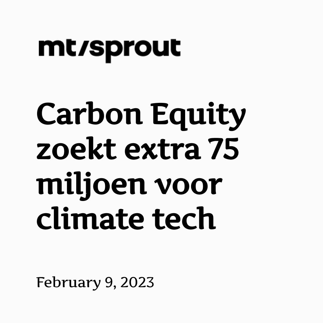 carbonequity_'s tweet photo. Fresh off the press 📰 In case you missed it, we launched a new fund last week! Here’s a recap of the news coverage. 

Explore the fund here: https://t.co/wJZoFiPPks

#climatetech
#privateequity
#investing https://t.co/oP4ZEe8Xjc