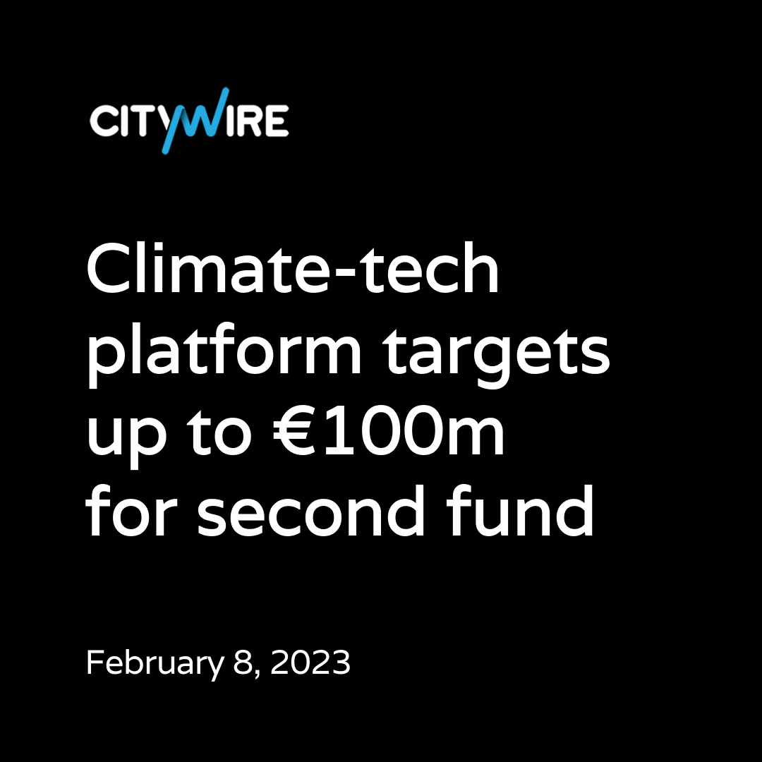 Fresh off the press 📰 In case you missed it, we launched a new fund last week! Here’s a recap of the news coverage. 

Explore the fund here: hubs.la/Q01CwDw10

#climatetech
#privateequity
#investing