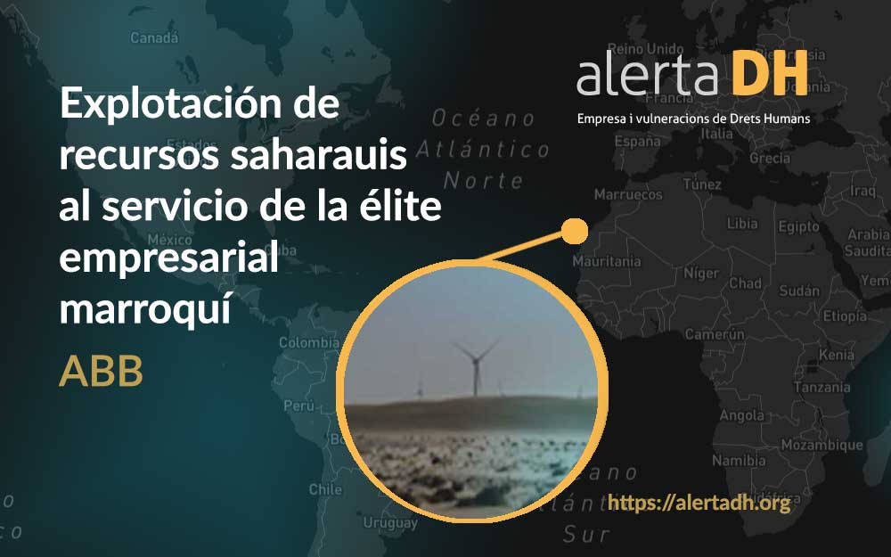 ObservatoriDHE's tweet photo. ⚡️Publicamos, junto a @SosSaharaOrg, tres casos de impunidad corporativa en el contexto de la ocupación ilegal del #SaharaOccidental por parte de Marruecos.
🔎Encuéntralos en la base de datos #AlertaDH 👉🏿https://t.co/cVZmjg1Dxu
#EmpresaiDH https://t.co/tYA2Ij6eRP