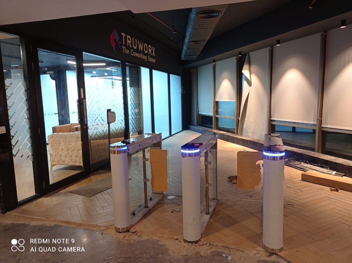idtechindia's tweet photo. ID Tech Solutions Pvt. Ltd. has recently installed state-of-the-art swing barriers at Truworx - The Coworking Space, Gurgaon. These cutting-edge barriers provide advanced security features, including #acesscontrol and anti-tailgating technology. https://t.co/S8ZrzBA4XO