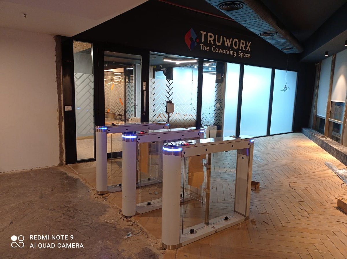 idtechindia's tweet photo. ID Tech Solutions Pvt. Ltd. has recently installed state-of-the-art swing barriers at Truworx - The Coworking Space, Gurgaon. These cutting-edge barriers provide advanced security features, including #acesscontrol and anti-tailgating technology. https://t.co/S8ZrzBA4XO