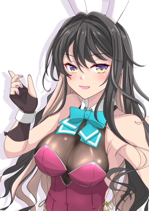 色塗り練習長波サマうさぎ 