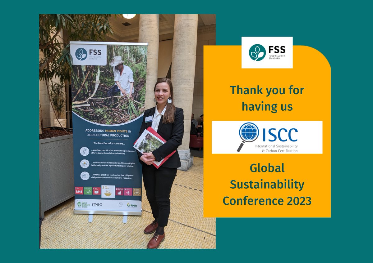 FoodSecStandard's tweet photo. It was a pleasure to attend the 13th ISCC #Global #Sustainability Conference in #Bussels yesterday. Thank you @ISCCSystem for the collaboration and promoting the #FoodSecurity Add-On.
#isccglobal2023 #ISCC #conferences #Zerohunger https://t.co/d97K5wZyhu