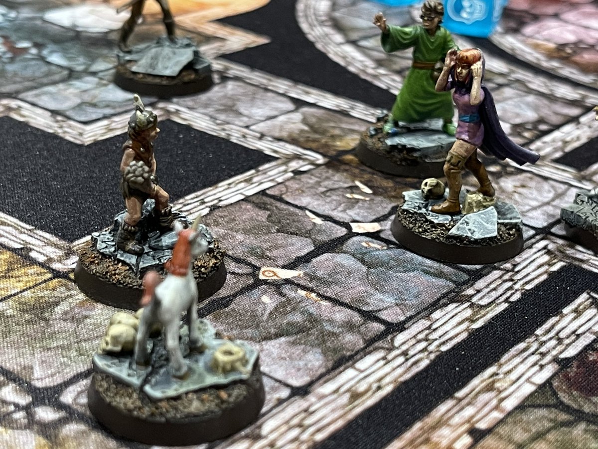 And the next session of <a href="/heroquest/">Zargon</a> is going to be interesting, that unicorn is going to get them all in trouble… #HeroQuest #dungeonsanddragons #dnd #dnd5e #rpg #ttrpg #boardgames #painting #paintingminiatures #miniaturepainting #gamingcommunity #gaming #hobbystreak
