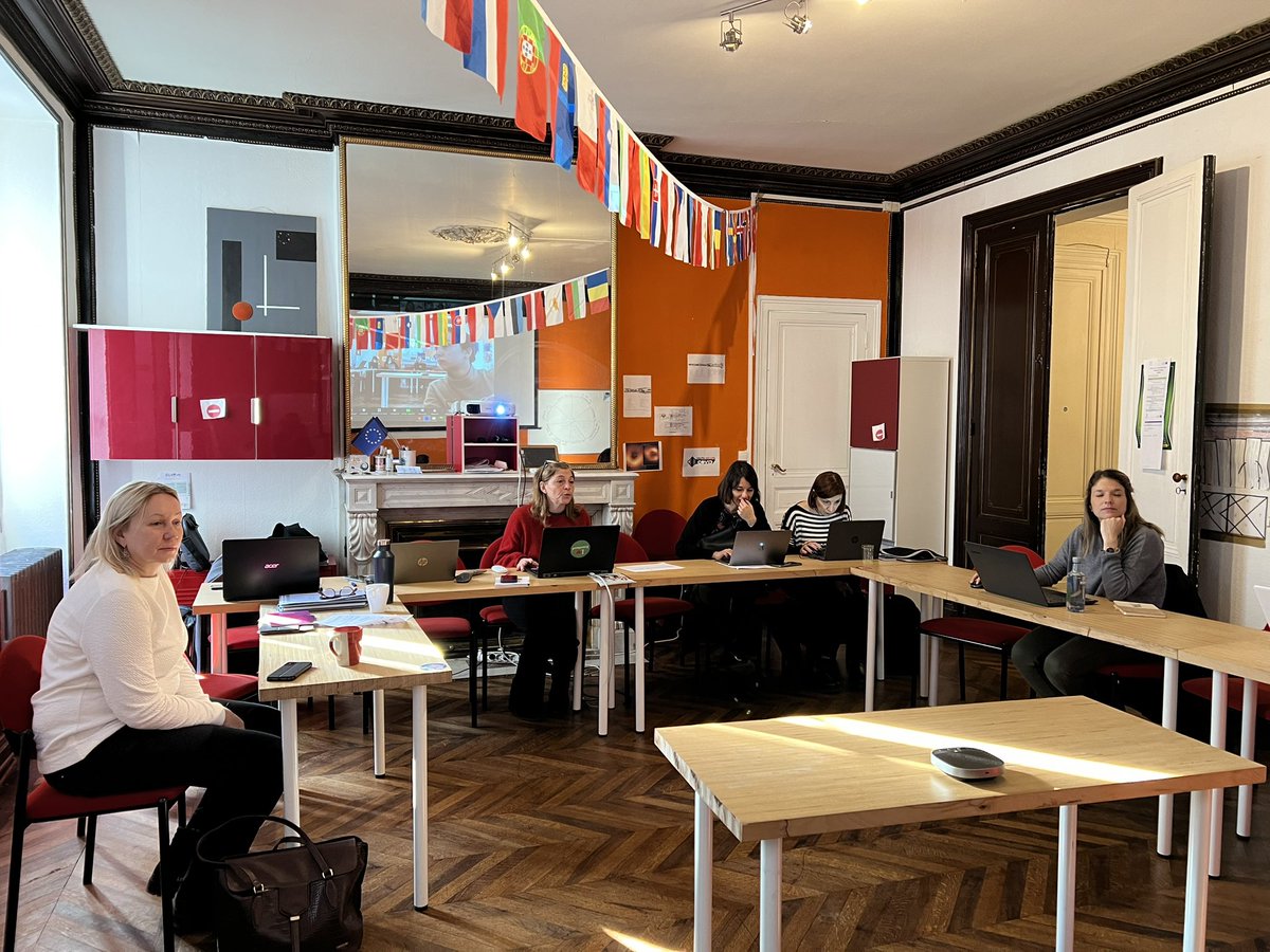 Ef_VET's tweet photo. #socialinclusion Presto project hosted by Cap Ulysse . Presentation by partners involved on the #trainingmobility discussion of the #blendedmobilities for #VETlearners &amp; #dissemination state of play @INCOMAgroup  #AIPD #EELI #CapUlysse #consorzioRoma https://t.co/5GIlEFwqld