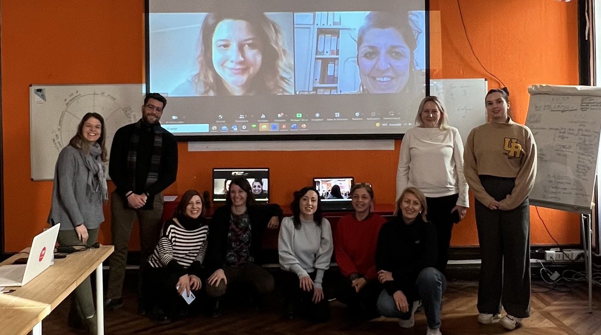 Ef_VET's tweet photo. #socialinclusion Presto project hosted by Cap Ulysse . Presentation by partners involved on the #trainingmobility discussion of the #blendedmobilities for #VETlearners &amp; #dissemination state of play @INCOMAgroup  #AIPD #EELI #CapUlysse #consorzioRoma https://t.co/5GIlEFwqld