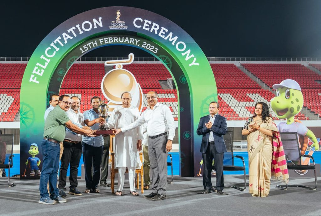 TourismDptt's tweet image. Team Dept. of Tourism &amp;amp; OTDC was felicitated by Hon’ble CM Shri @Naveen_Odisha for their contribution in making #HWC2023 and the Rourkela City Festival a huge success.

The Felicitation Ceremony was held at the iconic #KalingaStadium in Bhubaneswar, Odisha.

#OTInFocus🎯