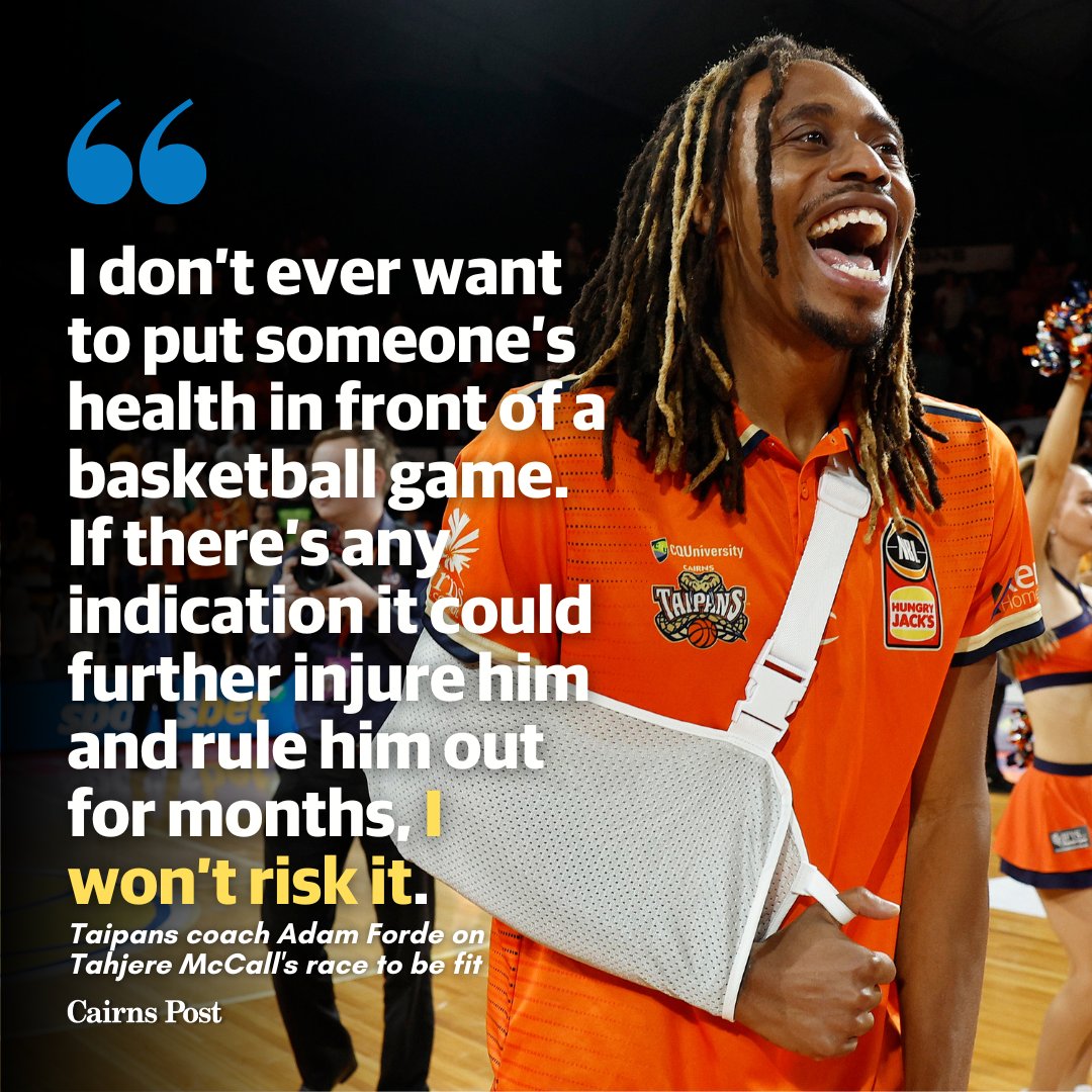 The high-stakes nature of tomorrow's <a href="/NBL/">NBL</a> G2 might make Tahjere McCall more desperate to change but <a href="/cairnstaipans/">Cairns Taipans</a> coach Adam Forde has made his stance clear.  #NBL23 #NBLFinals 
DETAILS 👉 cairnspost.com.au/sport/nbl-play…