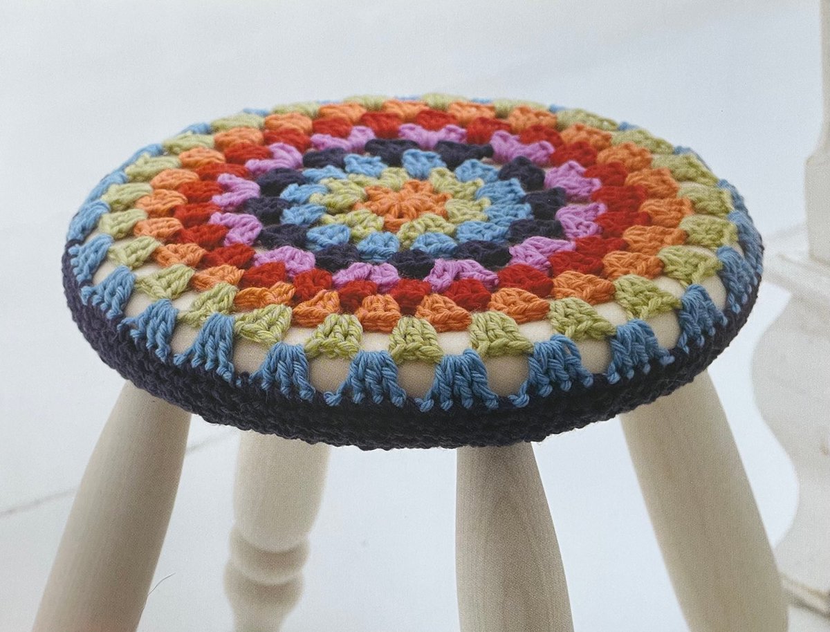 DDCrochetDesign's tweet photo. Crochet Round Stool Cover Pattern #crochetpattern #wip #ad #crochet #sewing #earlybiz #MHHSBD #shopindie #grannystitch #magic #grannystitch #stoolcover #homecrochet #crochethome #roundcover #roundstoolcover https://t.co/MSjem8dFe7 https://t.co/W3zw6om9z1