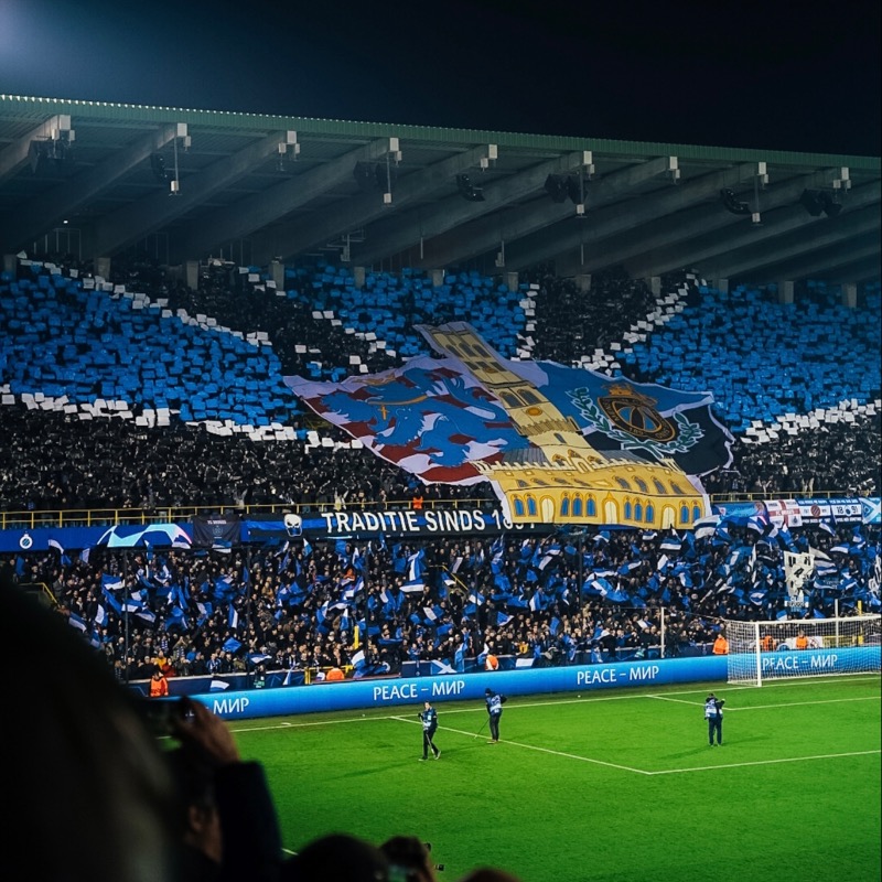 ClubBrugge's tweet photo. 💙🖤 #UCL #CLUSLB