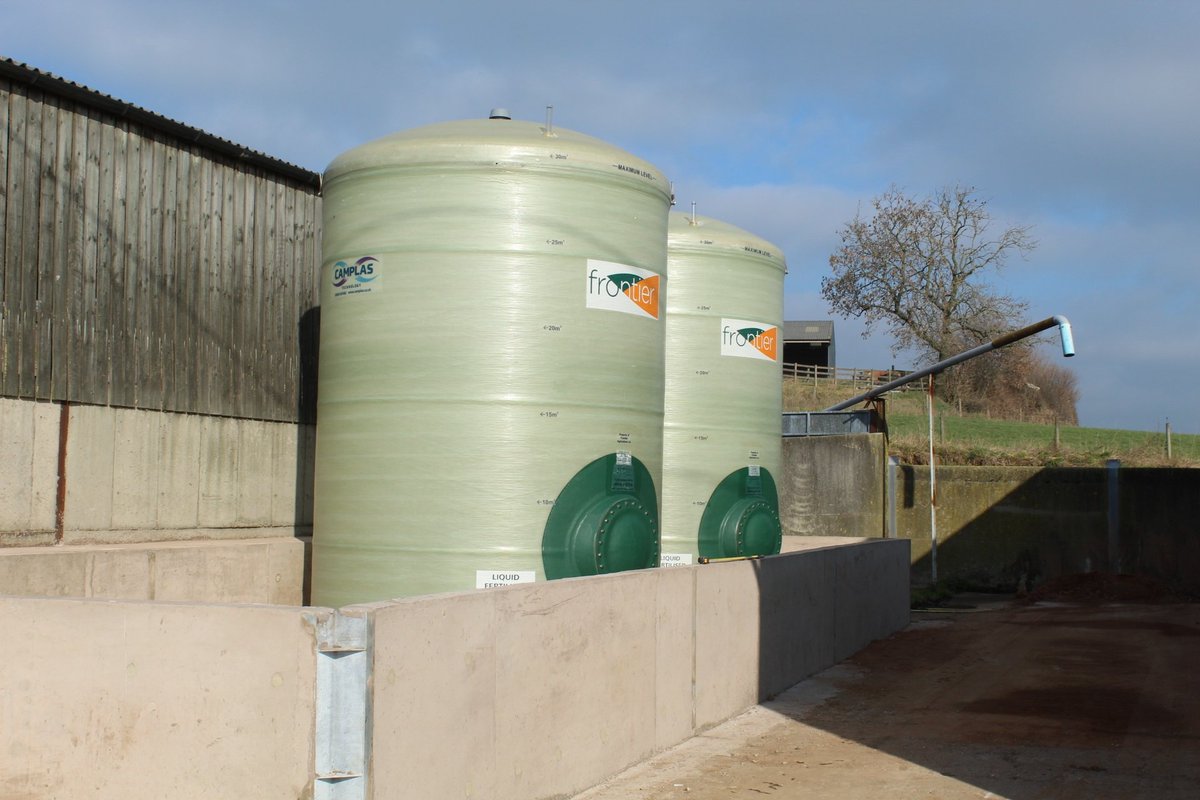 2 x 30m3 tanks Liquid fertiliser tanks delivered to Staffordshire earlier this week on behalf of <a href="/FrontierAg/">Frontier Agriculture</a> #ReadyForSpring