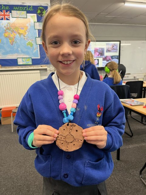 Year 4 enjoyed creating their Anglo-Saxon art as part of their study of Traders and Raiders!