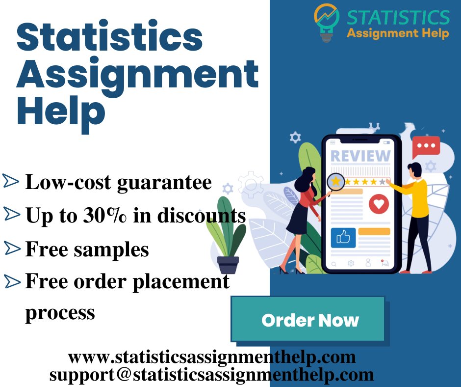 statisticsassi5's tweet image. #statisticsassignmenthelp assists you to stay at the top of the class. Our assignment helpers have great writing skills. Students from the aforementioned universities availed assignment assistance from our professional assignment writers.
#statisticsassignmenthelper #education