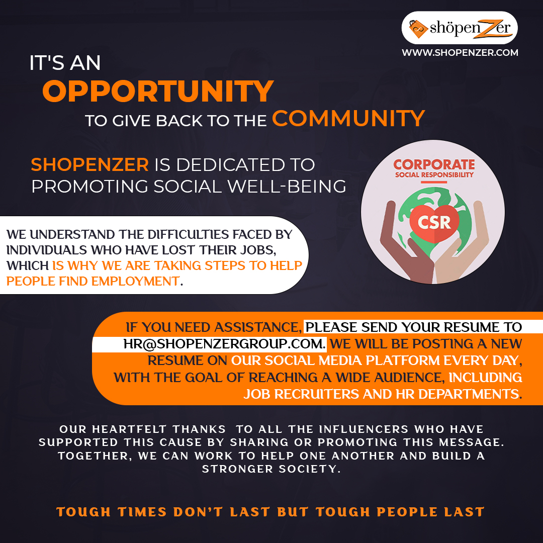 shopenzer's tweet image. Looking for a job and want to boost your resume for a better reach? Mail us and we will help reach more recruiters and job consultants @shopenzer
Mail us : hr@shopenzergroup.com

#recruiting #recruitment #hiring #jobs #jobsearch #job #hr #careers #nowhiring #employment #recruiter