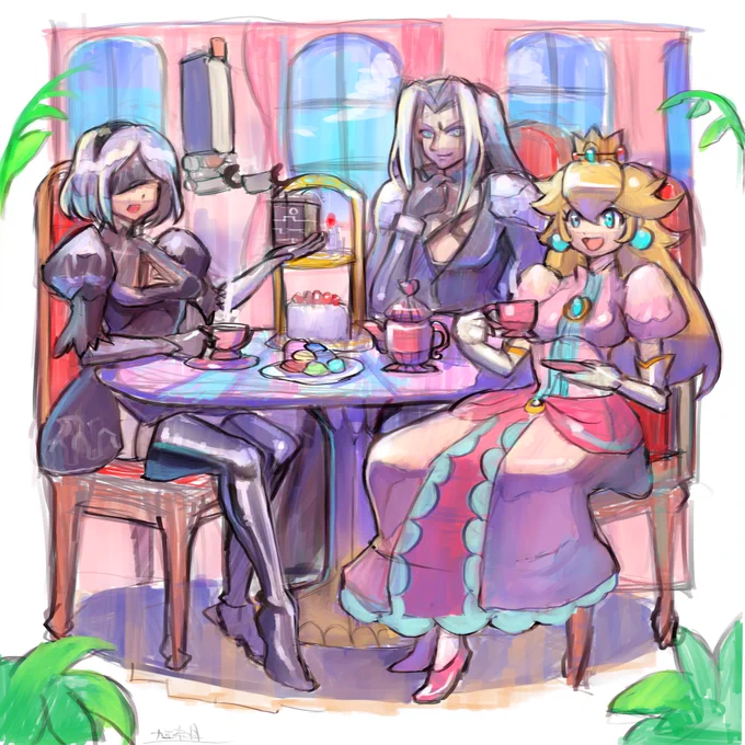 お茶にしようかな… 