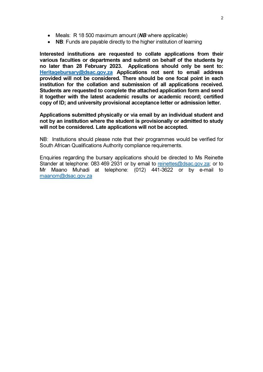 saasst_society's tweet photo. Eligibility: South African citizenship
Deadline: 28 February 2023
Further details in images below.
#bursary #applynow #southafrica #archaeology #saasc #asapa #saass #science #education #learnmore https://t.co/AdJBKui5Bo
