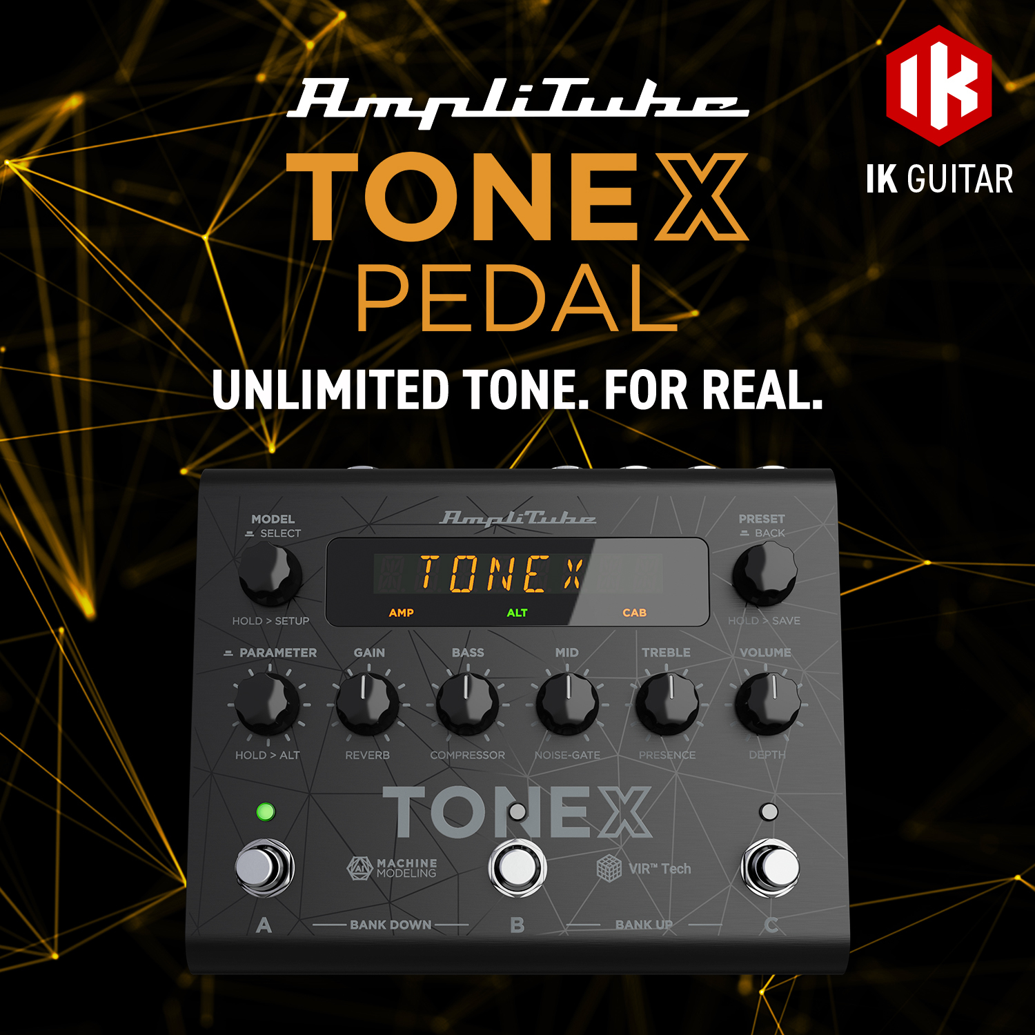 IK Multimedia JP on Twitter "TONEX Pedalを発表。AI Machine Modeling™技術で