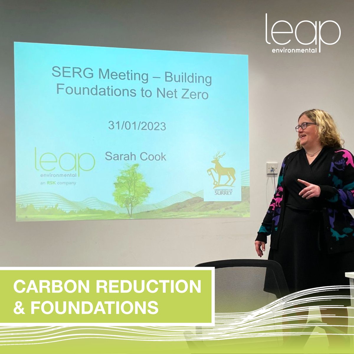 Sarah Cook (Associate Director at Leap) presented CReDiT Foundations to the South East Regional Group of the Geology Society. Check out the CReDiT animation. 

#embodiedcarbon #sustainableconstruction #carbonreduction #LeapEnvironmental #RSK