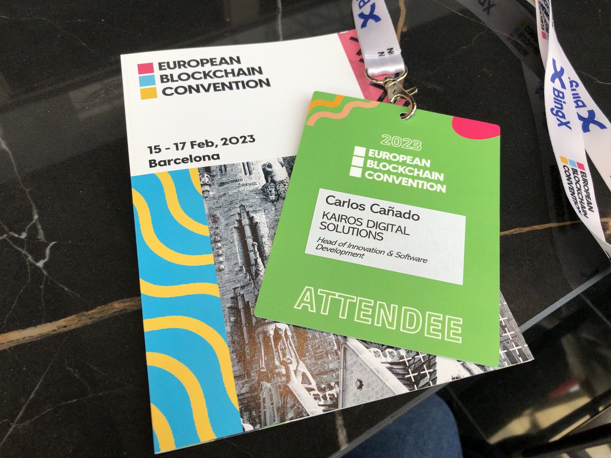 Every story, every idea of the blockchain scene, all put together in one space. #EBC23 starts and I am here with ⁦<a href="/kairos_ds/">@kairos_ds</a>⁩ to find new opportunities.