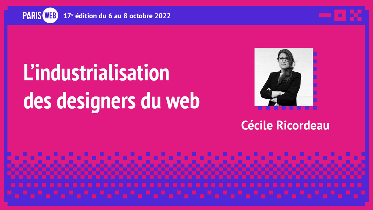Replay 2022 : « L’industrialisation des designers du web » par <a href="/onibd/">cecillie 🚴🏼‍♀️✏️</a>
paris-web.fr/2022/conferenc…

À noter que les sous-titres ont été générés automatiquement et sont en attente de relecture et correction. Merci pour votre indulgence.