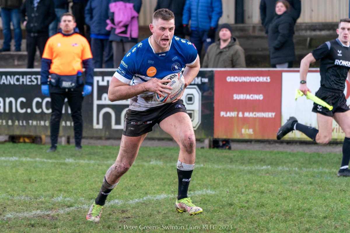 Big winger Calum Hughes has signed a 1-year contract with the Lions after a successful showing in our pre-season friendlies. 27 years old Calum emerged through the Ince Rosebridge club, and will add strength and depth to our resources amongst the backs. Welcome to Swinton Calum!