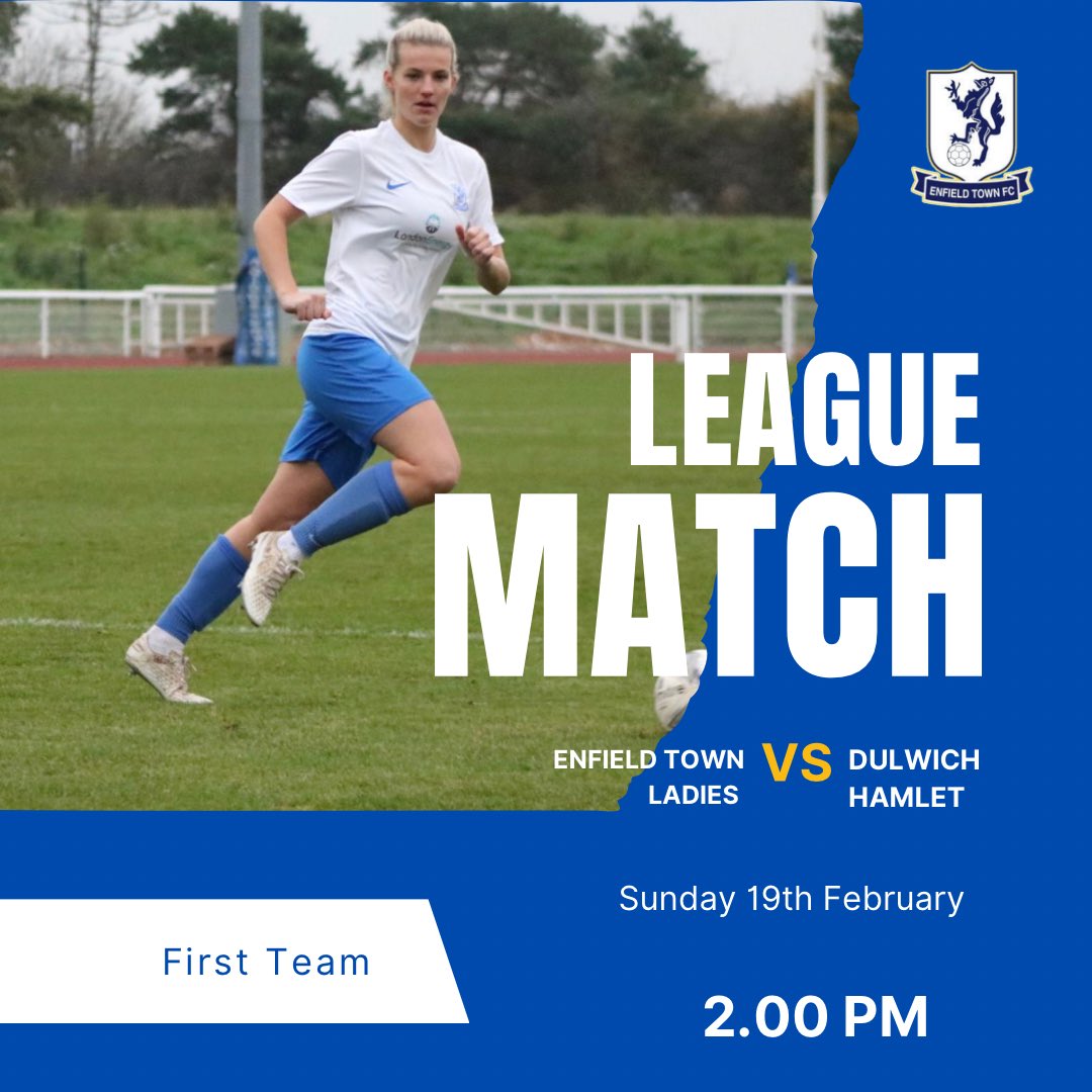 First Team Fixture.. 

It’s league action for our first team this Sunday when they will welcome <a href="/DHFC_W/">Dulwich Hamlet FC Women</a> to the QE.

🗓19/2/23

First Team 🆚 Dulwich Hamlet (H)
@LSEWomensFl 
🕑2.00pm

🎟 Tickets available online now, at a discount rate👇
ladies.etfc.london/events/ladies-…

<a href="/LondonEnergyLtd/">LondonEnergy</a>