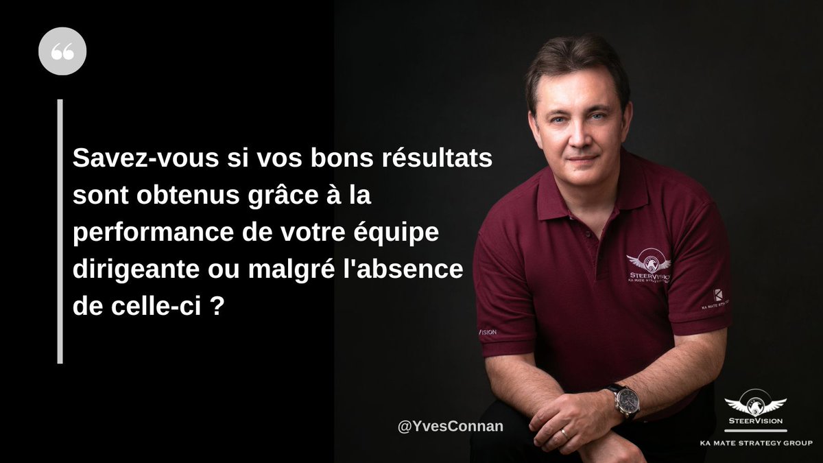 YvesConnan's tweet photo. ➡ Post #2/5 - Qu’est-ce qu’une équipe dirigeante performante ?

✅Une #vision claire et précise, une #communication efficiente et une prise judicieuse de #risques sont autant d 'atouts dont disposent exclusivement ceux dotés du titre « #Equipe #Dirigeante #Performante »
#leader https://t.co/GYw2sobi2A