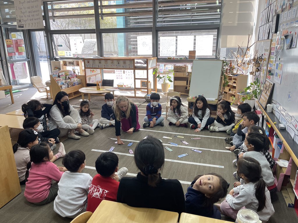 What a pleasure to have @kjinquiry in person and in a #kindergarten class w/ the children. My big take away was how to ask questions.🤍 Still learning and growing! @Intl_Chadwick