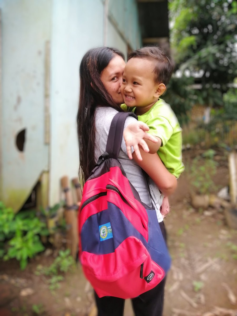 ChildFundPh's tweet photo. What made you smile today? For us, it is looking at Joseff and his mom turning those frowns upside down!
Joseff is one of the 2000 children who received a new bag and school supplies from @ChildFundPh and Ha Uman Assn Inc. as part of our Typhoon #PaengPH Emergency Response. https://t.co/B9sTnD0rIx